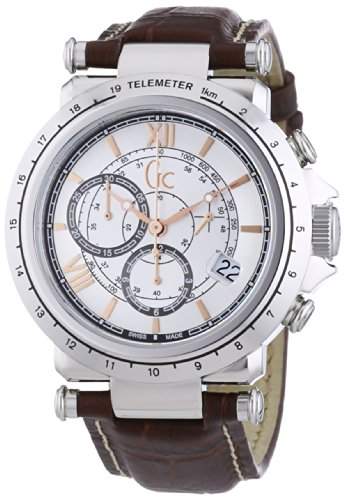 Guess Herren-Armbanduhr XL Chronograph Quarz Leder X44005G1