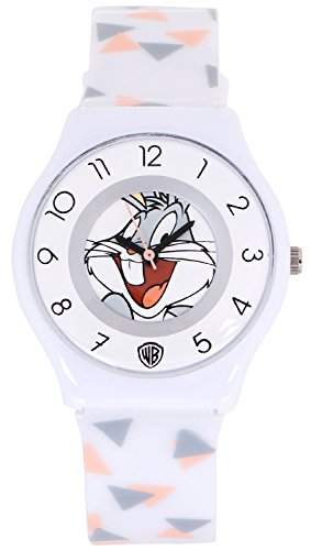 ililily Looney Tunes Bugs Bunny Logo W Tri-angle Pattern Band Fashion Watch watch-022-1