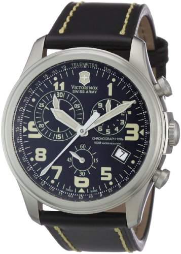 Victorinox Herren-Armbanduhr XL Classic Chronograph Leder 241314