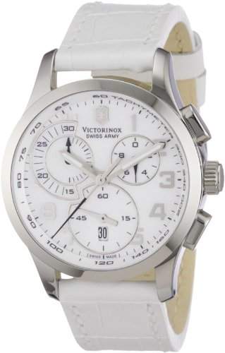 Victorinox Damen-Armbanduhr XS Classic Chronograph Leder 241321