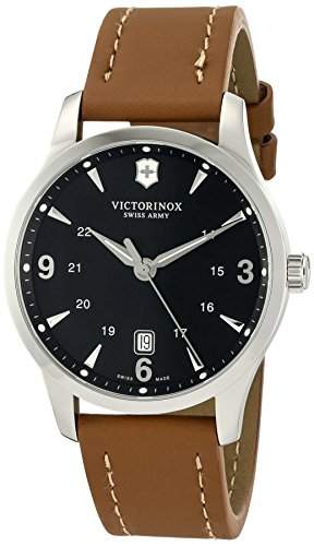 Victorinox Herren-Armbanduhr XL Classic Analog Leder 241475
