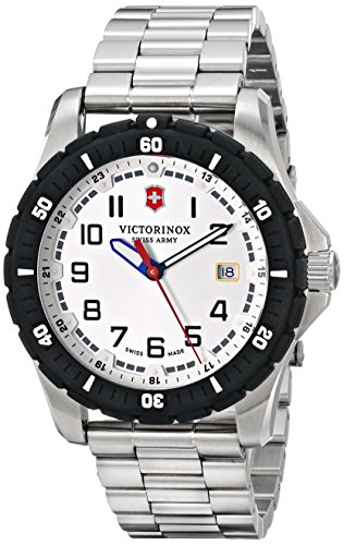 Victorinox Herren 241677 Analog Display Swiss Quartz Silber Uhr