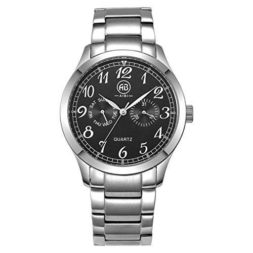 AIBI Mens Chronograph Stainless Steel Bracelet Watch AB50701 1