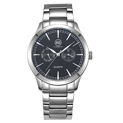 AIBI Edelstahl Armband Uhr AB50702 22