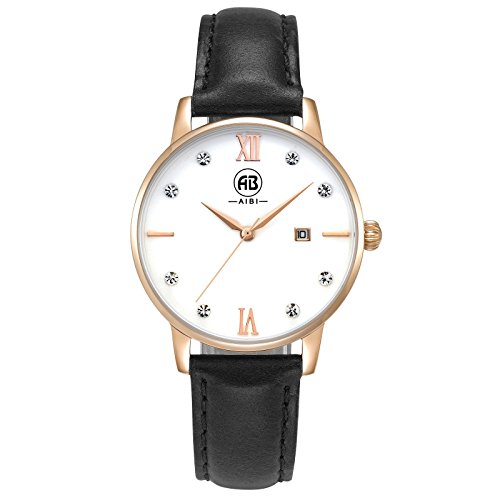 AIBI Wasserdicht Deman Armbanduhr modisch Zeitloses Design Rose gold AB51001 5