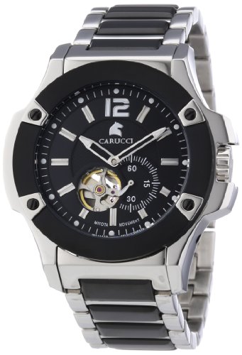 Carucci Watches XL Analog Automatik Edelstahl CA2208BK