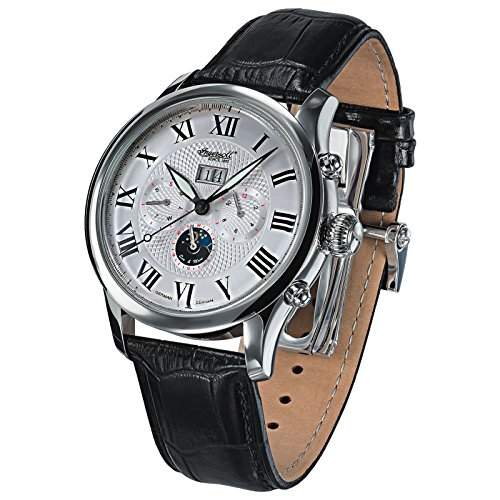 Ingersoll Herren-Armbanduhr XL Chronograph Automatik Leder IN1411SL