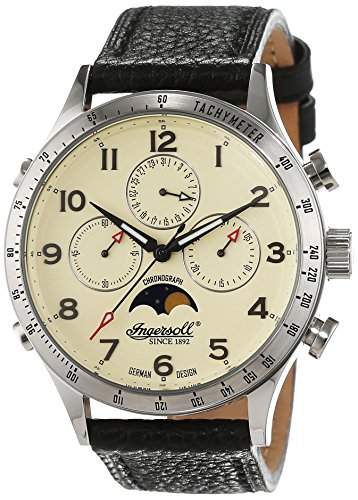 Ingersoll Herren-Armbanduhr Stowe Chronograph Leder IN1227SCR