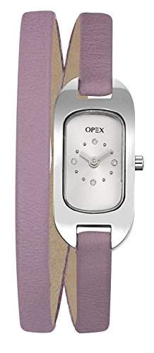 X0391LG4-Ballerina-Opex Damen-Armbanduhr Minny Quarz analog Leder Violett