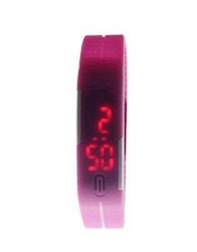 DragonPad Unisex LED Digital Damen Silikon Wrist Watch