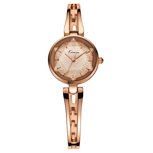 Einzigartig Elegant Star Strass Zifferblatts Armband Uhr Damen Quarzuhr Rosegold