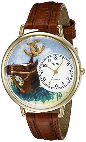 Whimsical Watches Unisex-Armbanduhr Analog Quarz Leder G-0110005