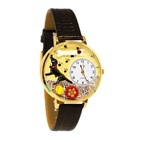 Whimsical Watches Unisex-Armbanduhr Analog Quarz Leder G-0130011