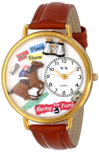 Whimsical Watches unisex-Armbanduhr Analog Quarz Leder G-0810017