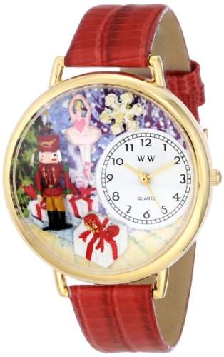 Whimsical Watches Unisex-Armbanduhr Analog Quarz Leder G-1220010