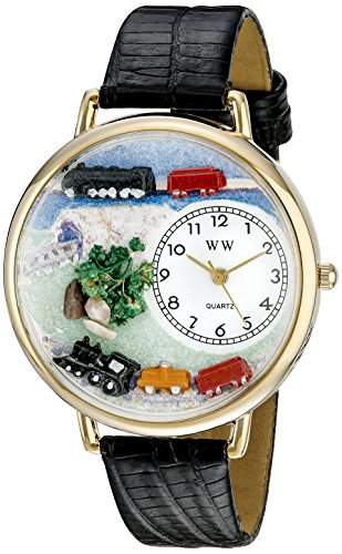 Whimsical Watches Unisex-Armbanduhr Analog Quarz Leder G-1610013