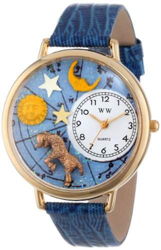 Whimsical Watches Unisex-Armbanduhr Analog Quarz Leder G-1810003