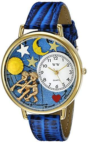 Whimsical Watches Unisex-Armbanduhr Analog Quarz Leder G-1810006