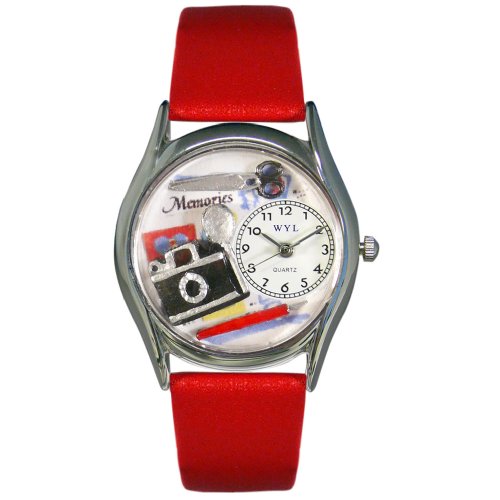 Whimsical Watches Damen S0440011 Erinnerungen Red Leder Uhr
