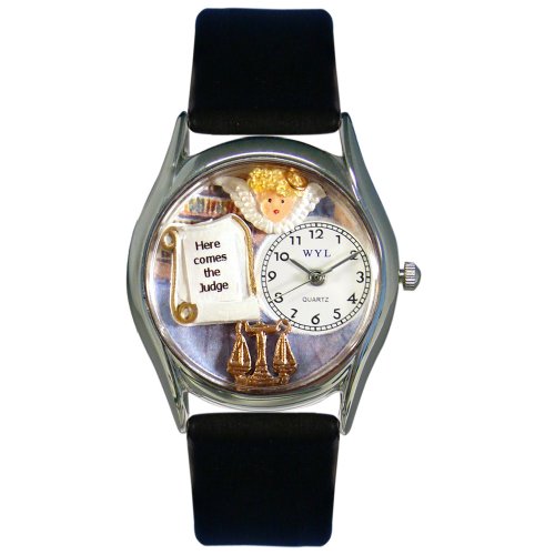 Whimsical Watches Damen S0620017 Richter Schwarz Leder Uhr