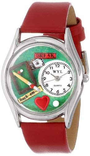 Whimsical Watches Unisex-Armbanduhr Analog Quarz Leder S-0430007