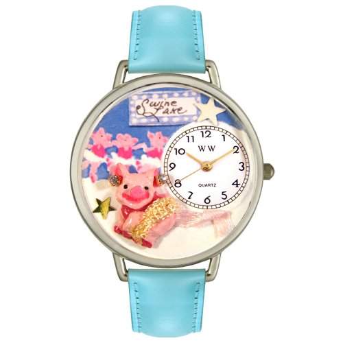 Whimsical Watches Unisex-Armbanduhr Analog Quarz Leder U-0110014