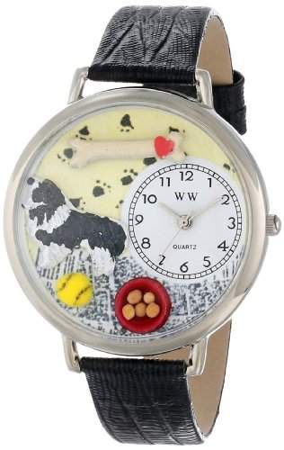 Whimsical Watches unisex-Armbanduhr Analog Quarz Leder U-0130028