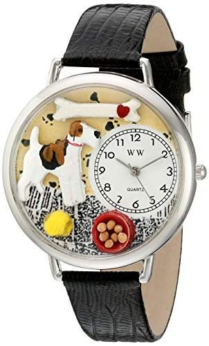 Whimsical Watches Unisex-Armbanduhr Analog Quarz Leder U-0130039