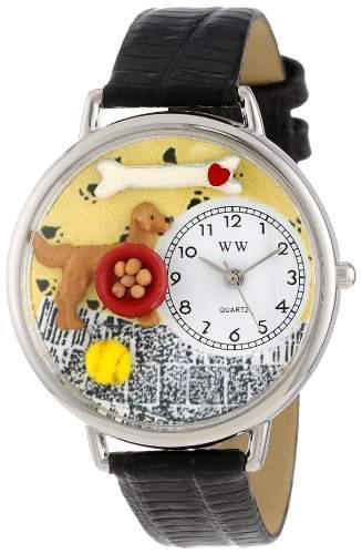 Whimsical Watches Unisex-Armbanduhr Analog Quarz Leder U-0130042