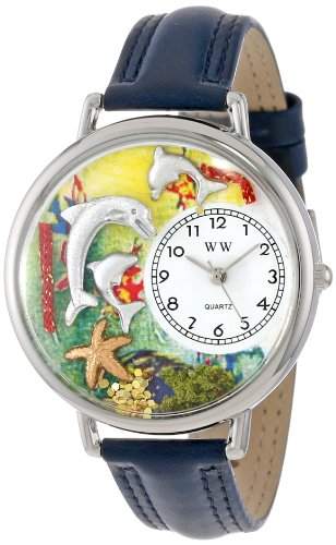 Whimsical Watches Unisex-Armbanduhr Analog Quarz Leder U-0140004