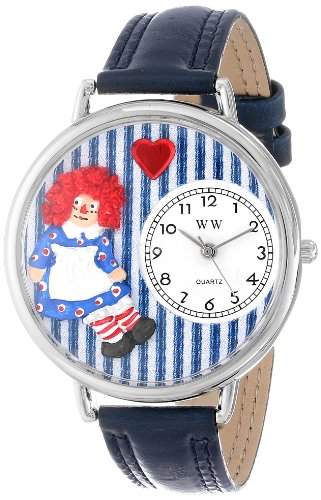 Whimsical Watches Unisex-Armbanduhr Analog Quarz Leder U-0220003