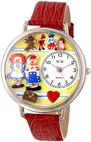 Whimsical Watches Unisex-Armbanduhr Analog Quarz Leder U-0220006