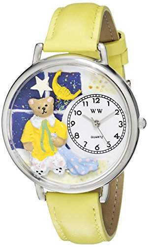 Whimsical Watches Unisex-Armbanduhr Analog Quarz Leder U-0230006