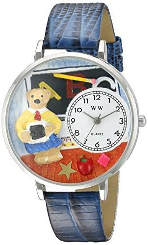Whimsical Watches Unisex-Armbanduhr Analog Quarz Leder U-0230007