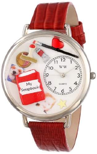 Whimsical Watches Unisex-Armbanduhr Analog Quarz Leder U-0410008