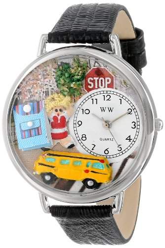 Whimsical Watches Unisex-Armbanduhr Analog Quarz Leder U-0610013