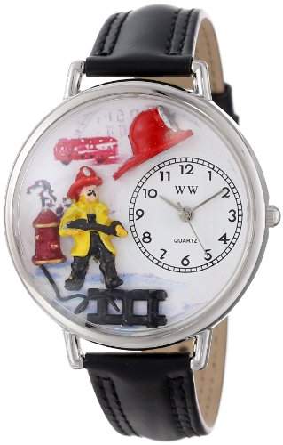 Whimsical Watches Unisex-Armbanduhr Analog Quarz Leder U-0610027