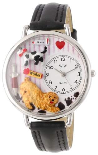 Whimsical Watches Unisex-Armbanduhr Analog Quarz Leder U-0630003