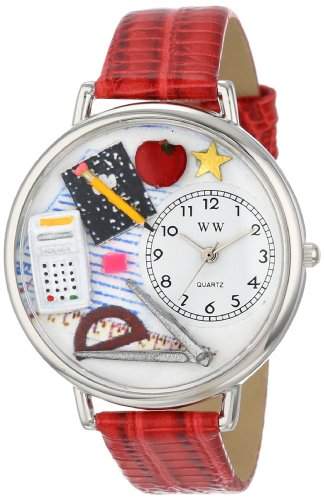 Whimsical Watches Unisex-Armbanduhr Analog Quarz Leder U-0640007