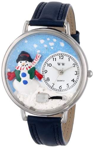 Whimsical Watches Unisex-Armbanduhr Analog Quarz Leder U-1220008