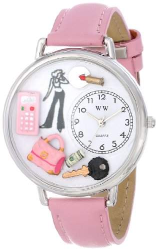 Whimsical Watches Unisex-Armbanduhr Analog Quarz Leder U-1610008