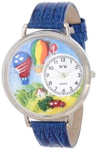 Whimsical Watches Unisex-Armbanduhr Analog Quarz Leder U-1610010