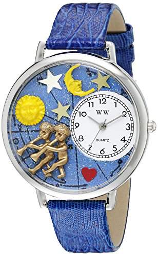 Whimsical Watches Unisex-Armbanduhr Analog Quarz Leder U-1810006
