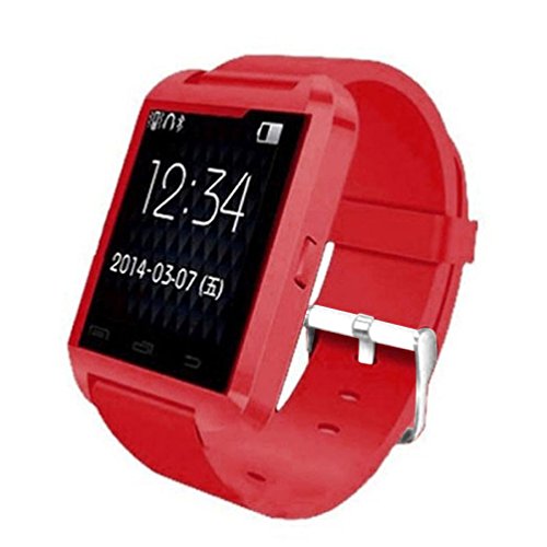 FEITONG Bluetooth 4 0 Smart Armbanduhr Watch Telefon Mate Touch Screen fuer Android Handy Rot