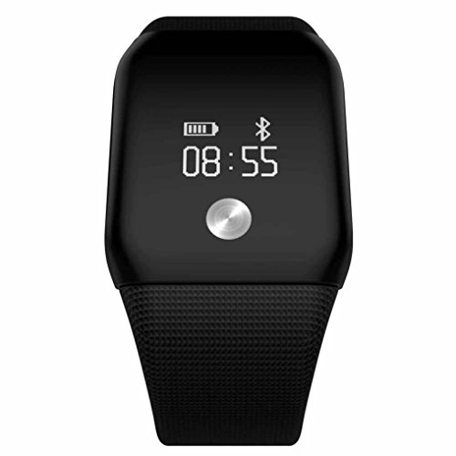 FEITONG A88 Watch Bluetooth Herzfrequenzmesser Blut Sauerstoffmonitor Smart Wristband Schwarz