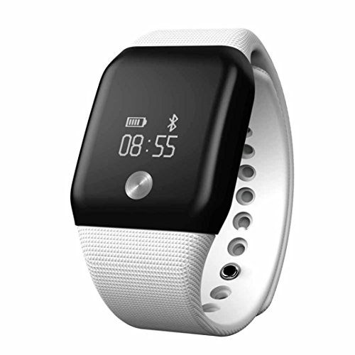 FEITONG A88 Watch Bluetooth Herzfrequenzmesser Blut Sauerstoffmonitor Smart Wristband Weiss
