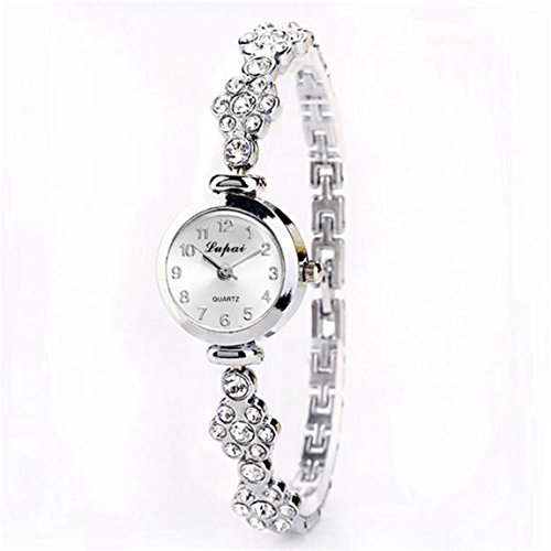 Vovotrade LVPAI Uhren Damen Diamant Armband Formel Alloy Quartz Silver