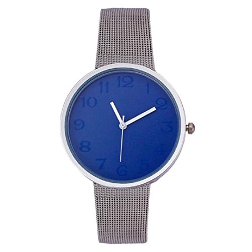 Vovotrade Maenner Vertraglich Mode Uhren Steel Band Uhren Blau