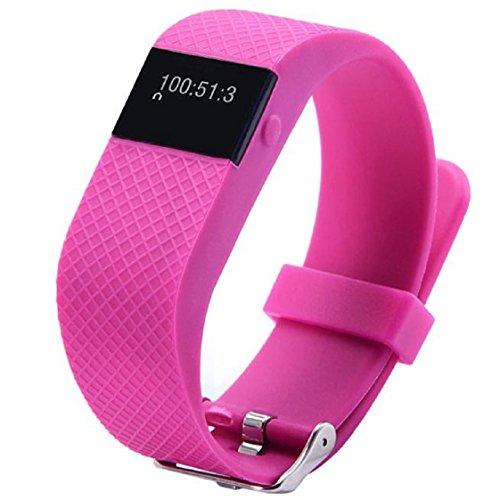 Vovotrade Wasserdicht IP67 Bluetooth Smart Armband Uhr Sport Gesunde Pedometer Schlaf Monitor Hot Pink