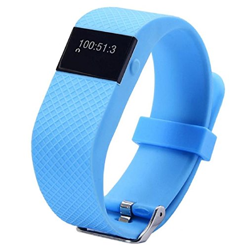 Vovotrade Wasserdicht IP67 Bluetooth Smart Armband Uhr Sport Gesunde Pedometer Schlaf Monitor Himmelblau